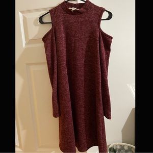 Pink Rose Long Sleeve Dress (Size M)